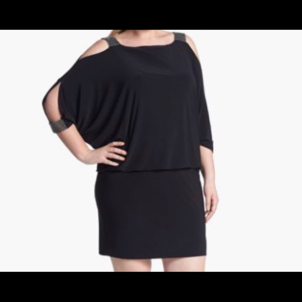 Betsy & Adams embellished Blouson dress